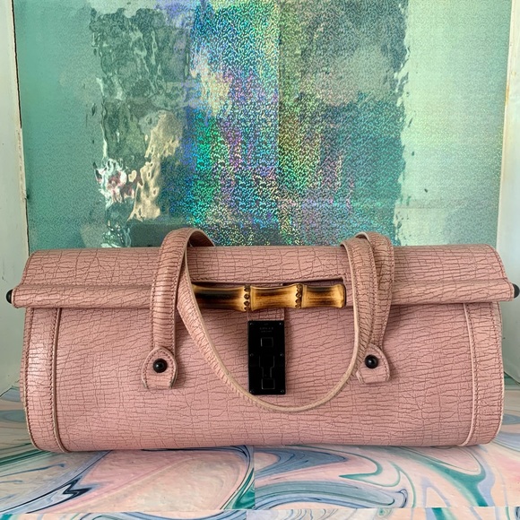 Gucci Handbags - Gucci Bullet Bamboo Leather Handbag